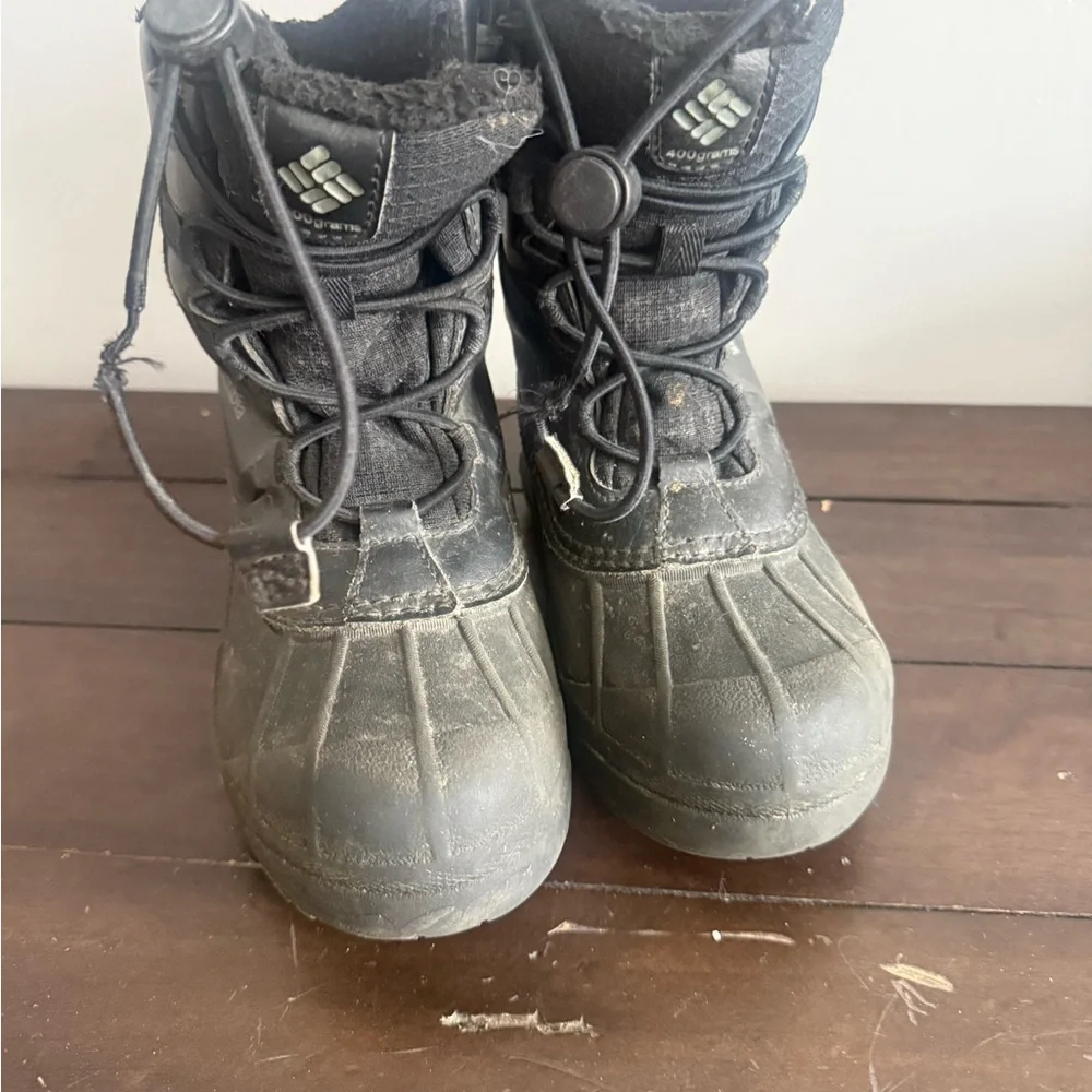 Columbia Kids Waterproof 400g Insulated Snow Boots Black Duck Boots